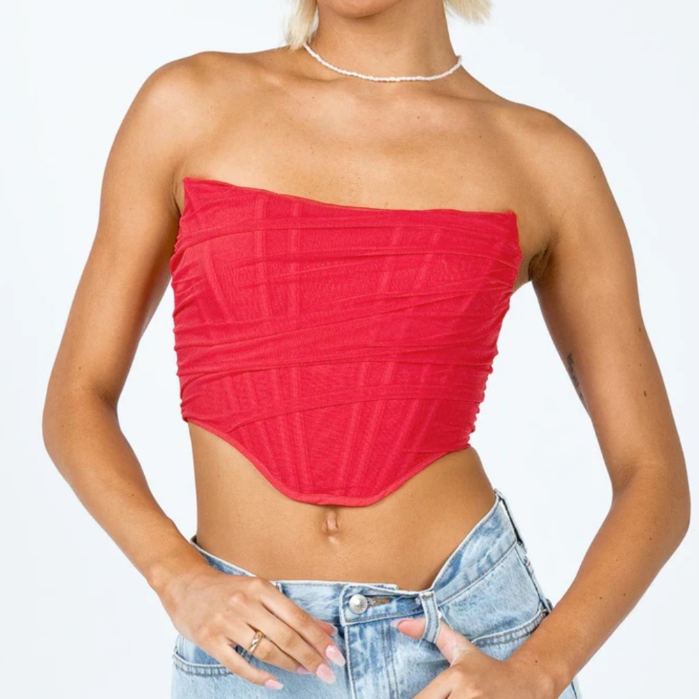 Princess polly red corset top